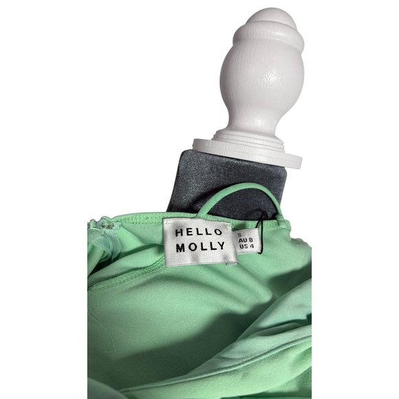 Hello Molly-Women's 4 Mint Green Sleeveless Bodycon Mini Dress NWT - Picture 2 of 6